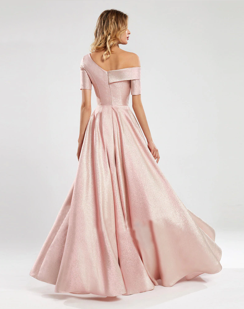 Metallic on sale ball gown