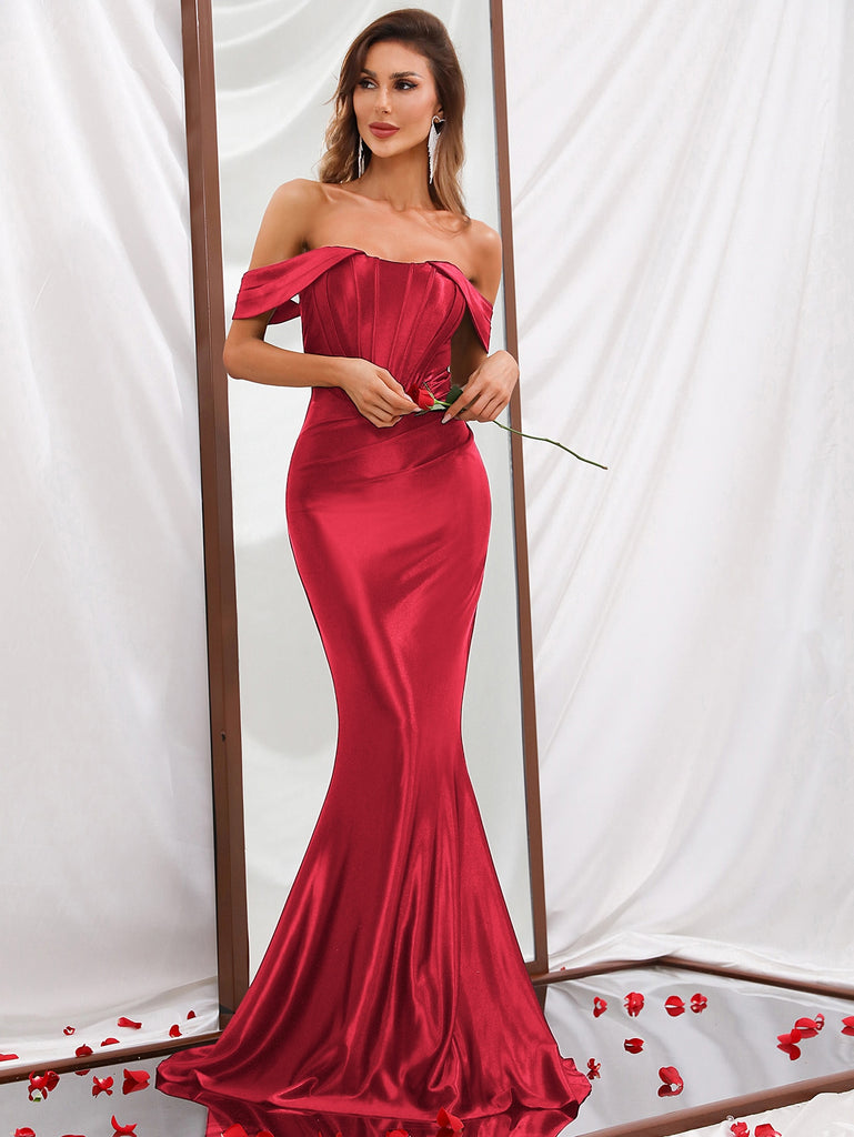 Clara Satin Formal Gown Micaah