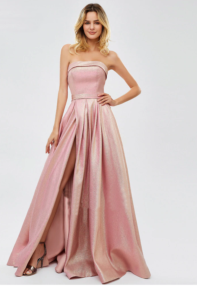 Suki Metallic Formal Gown